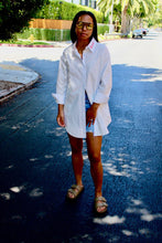 Load image into Gallery viewer, LOVER- Long Line Button Down Shirt (Oversized)