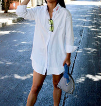 Load image into Gallery viewer, LOVER- Long Line Button Down Shirt (Oversized)