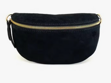 Load image into Gallery viewer, Cassette Barcelona - Suede Sling Bag, Black (Two Straps Included)
