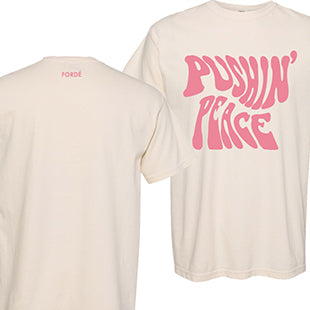 Pushin' Peace T-Shirt- Pink